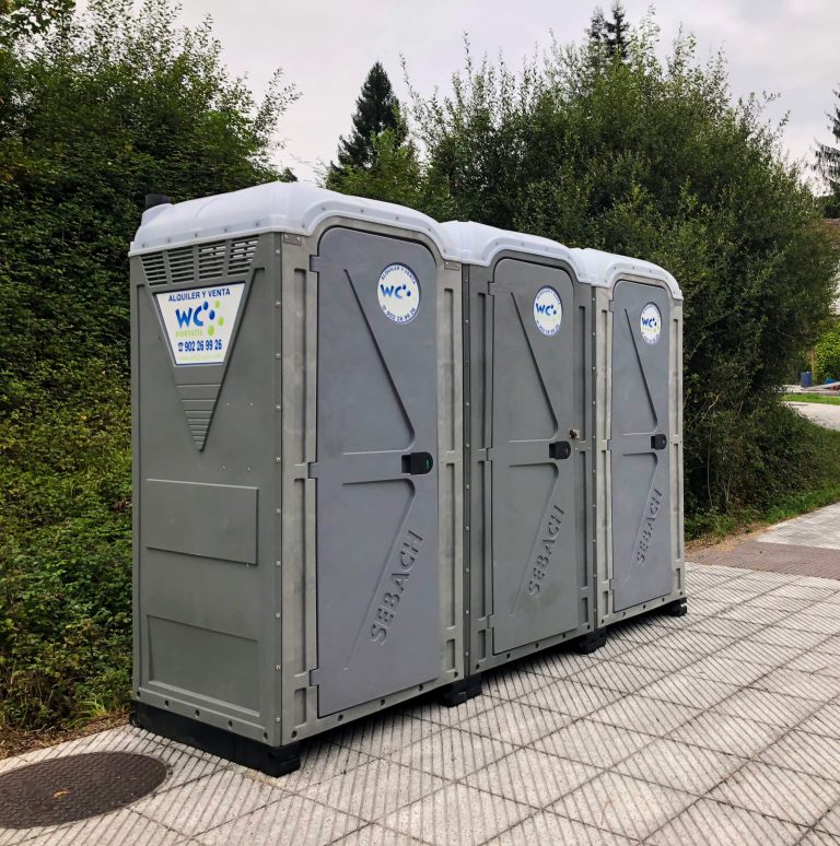 servicios públicos (WC) en los mercadillos